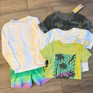 NWT Cat&Jack/Art Class T-Shirt & Swim Bundle 4-5